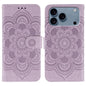 Sun Mandala Embossing Leather Phone Case, For iPhone 18 Pro / 17 Pro, For iPhone 18 Pro Max / 17 Pro Max, For iPhone 16e / 17e