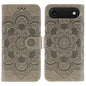 Sun Mandala Embossing Leather Phone Case, For iPhone 17, For iPhone Air, For iPhone 15 Pro Max