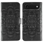 Sun Mandala Embossing Leather Phone Case, For iPhone 17, For iPhone Air, For iPhone 15 Pro Max
