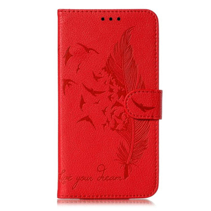 Feather Pattern Litchi Texture Leather Phone Case, For iPhone 17 Pro Max, For iPhone 17 Pro, For iPhone 17, For iPhone Air