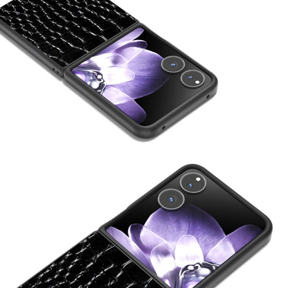 ABEEL Genuine Leather Crocodile Pattern Black Edge Phone Case, For Xiaomi Mix Flip, For Xiaomi Mix Fold 4, For Xiaomi Mix Fold 3