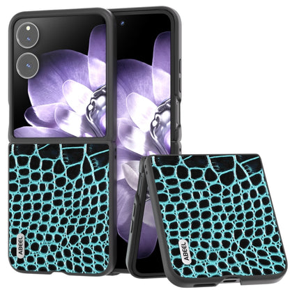 ABEEL Genuine Leather Crocodile Pattern Black Edge Phone Case, For Xiaomi Mix Flip, For Xiaomi Mix Fold 4, For Xiaomi Mix Fold 3