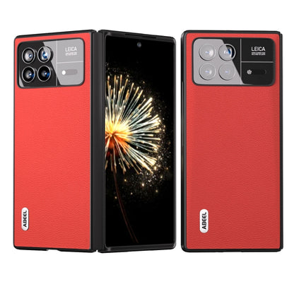 ABEEL Genuine Leather Luolai Series Phone Case, For Xiaomi Mix Flip, For Xiaomi Mix Fold 4, For Xiaomi Mix Fold 3
