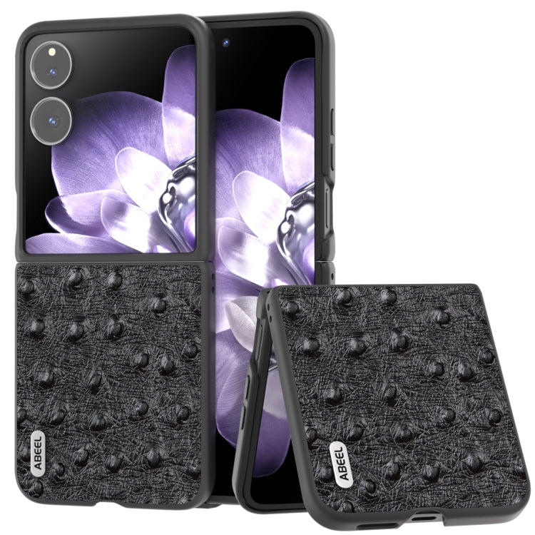 ABEEL Genuine Leather Ostrich Texture Phone Case, For Xiaomi Mix Flip, For Xiaomi Mix Fold 4, For Xiaomi Mix Fold 3