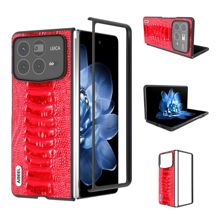 ABEEL Genuine Leather Weilai Series Phone Case, For Xiaomi Mix Flip, For Xiaomi Mix Fold 4, For Xiaomi Mix Fold 3