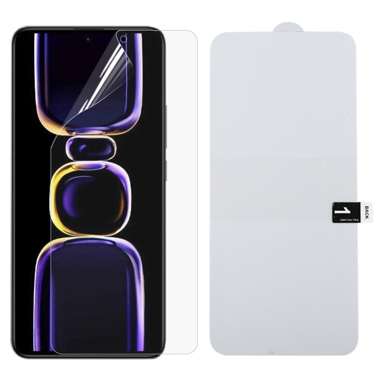 Full Screen Protector Explosion-proof Hydrogel Film, For Redmi 15 5G 169.5mm, For Redmi 15C 4G 171.5mm, For Redmi 15C 5G 173.1mm, For Redmi K80 Ultra, For Xiaomi Redmi Turbo 4 / Note 14S 4G, For Xiaomi Poco M7 5G, For Xiaomi Poco X7                    ...