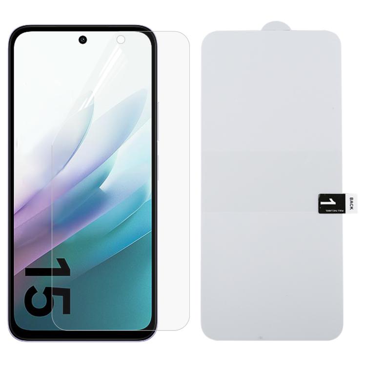 Full Screen Protector Explosion-proof Hydrogel Film, For Xiaomi Poco M7 Plus 5G, For Xiaomi 15T Pro 5G, For Xiaomi 15T 5G, For Redmi 15 4G 171.2mm, For Redmi 15 5G 169.5mm, For Redmi 15C 4G 171.5mm, For Redmi 15C 5G 173.1mm, For Redmi K80 Ultra        ...