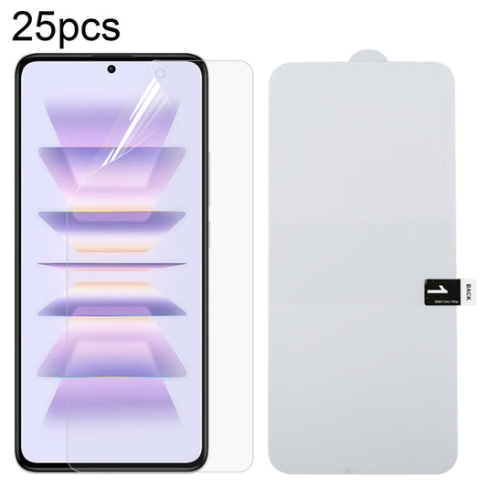 25pcs Full Screen Protector Explosion-proof Hydrogel Film, For Xiaomi Redmi K70 Pro / K70 Ultra, For Xiaomi Redmi K70 Pro Lamborghini, For Xiaomi Poco X6 Neo, For Xiaomi Redmi A3, For Xiaomi Redmi K70 / K70E, For Xiaomi Poco X6 5G                      ...