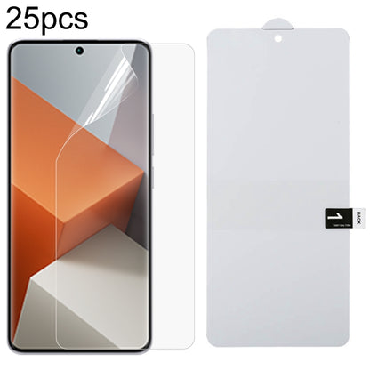 25pcs Full Screen Protector Explosion-proof Hydrogel Film, For Xiaomi Redmi K70 Pro Lamborghini, For Xiaomi Poco X6 Neo, For Xiaomi Redmi A3, For Xiaomi Redmi K70 / K70E, For Xiaomi Poco X6 5G, For Xiaomi 14 Pro / 14 Ultra, For Xiaomi 14               ...