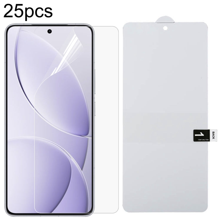25pcs Full Screen Protector Explosion-proof Hydrogel Film, For Redmi 15 5G 169.5mm, For Xiaomi Poco C85 4G, For Redmi 15C 4G 171.5mm, For Redmi 15C 5G 173.1mm, For Redmi 15C 4G 173.1mm, For Redmi K80 Ultra, For Xiaomi Redmi Turbo 4 / Note 14S 4G       ...