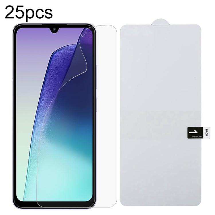 25pcs Full Screen Protector Explosion-proof Hydrogel Film, For Redmi 15 5G 169.5mm, For Xiaomi Poco C85 4G, For Redmi 15C 4G 171.5mm, For Redmi 15C 5G 173.1mm, For Redmi 15C 4G 173.1mm, For Redmi K80 Ultra, For Xiaomi Redmi Turbo 4 / Note 14S 4G       ...