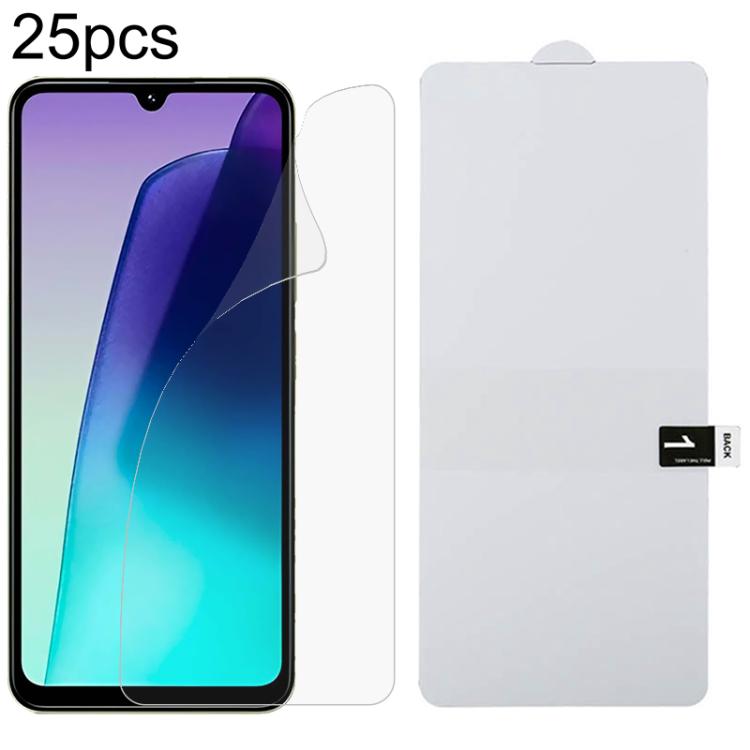 25pcs Full Screen Protector Explosion-proof Hydrogel Film, For Redmi 15 5G 169.5mm, For Xiaomi Poco C85 4G, For Redmi 15C 4G 171.5mm, For Redmi 15C 5G 173.1mm, For Redmi 15C 4G 173.1mm, For Redmi K80 Ultra, For Xiaomi Redmi Turbo 4 / Note 14S 4G       ...