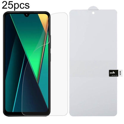 25pcs Full Screen Protector Explosion-proof Hydrogel Film, For Redmi 15 5G 169.5mm, For Xiaomi Poco C85 4G, For Redmi 15C 4G 171.5mm, For Redmi 15C 5G 173.1mm, For Redmi 15C 4G 173.1mm, For Redmi K80 Ultra, For Xiaomi Redmi Turbo 4 / Note 14S 4G       ...
