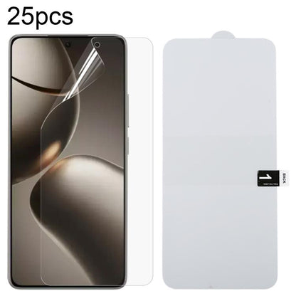 25pcs Full Screen Protector Explosion-proof Hydrogel Film, For Xiaomi 15T Pro 5G, For Xiaomi 15T 5G, For Redmi 15 4G 171.2mm, For Redmi 15 5G 169.5mm, For Xiaomi Poco C85 4G, For Redmi 15C 4G 171.5mm, For Redmi 15C 5G 173.1mm, For Redmi 15C 4G 173.1mm ...