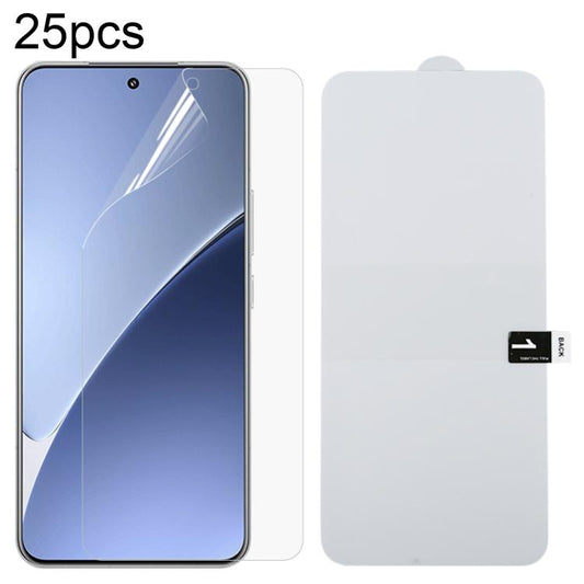 25pcs Full Screen Protector Explosion-proof Hydrogel Film, For Xiaomi 15T Pro 5G, For Xiaomi 15T 5G, For Redmi 15 4G 171.2mm, For Redmi 15 5G 169.5mm, For Xiaomi Poco C85 4G, For Redmi 15C 4G 171.5mm, For Redmi 15C 5G 173.1mm, For Redmi 15C 4G 173.1mm ...