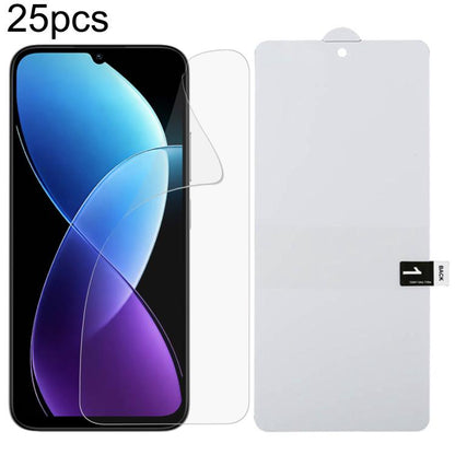 25pcs Full Screen Protector Explosion-proof Hydrogel Film, For Xiaomi 17 Max 5G, For Redmi K90 Max 5G, For Xiaomi Poco C81x 4G, For Xiaomi 17T Pro 5G, For Xiaomi Poco M8s 5G, For Xiaomi Poco C81 Pro 4G, For Redmi A7 Pro 171mm / Poco C85x 5G            ...