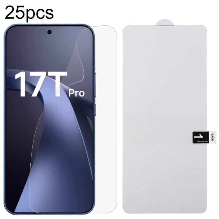 25pcs Full Screen Protector Explosion-proof Hydrogel Film, For Xiaomi 17 Max 5G, For Redmi K90 Max 5G, For Xiaomi Poco C81x 4G, For Xiaomi 17T Pro 5G, For Xiaomi Poco M8s 5G, For Xiaomi Poco C81 Pro 4G, For Redmi A7 Pro 171mm / Poco C85x 5G            ...