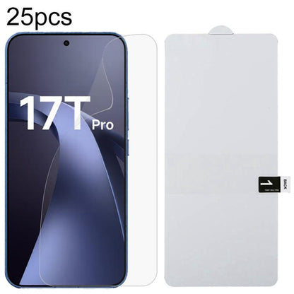 25pcs Full Screen Protector Explosion-proof Hydrogel Film, For Xiaomi 17 Max 5G, For Redmi K90 Max 5G, For Xiaomi Poco C81x 4G, For Xiaomi 17T Pro 5G, For Xiaomi Poco M8s 5G, For Xiaomi Poco C81 Pro 4G, For Redmi A7 Pro 171mm / Poco C85x 5G            ...