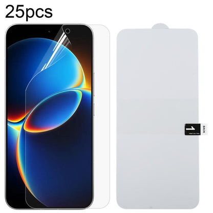 25pcs Full Screen Protector Explosion-proof Hydrogel Film, For Xiaomi 17 Max 5G, For Redmi K90 Max 5G, For Xiaomi Poco C81x 4G, For Xiaomi 17T Pro 5G, For Xiaomi Poco M8s 5G, For Xiaomi Poco C81 Pro 4G, For Redmi A7 Pro 171mm / Poco C85x 5G            ...