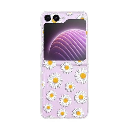 Painted Pattern PC Transparent Folding Phone Case, Series 1