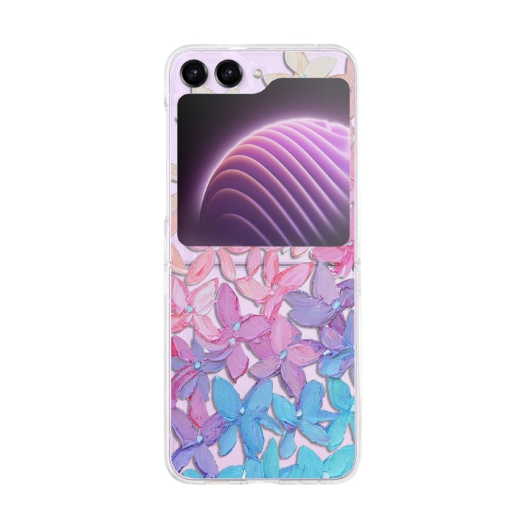 Painted Pattern PC Transparent Folding Phone Case, Series 1