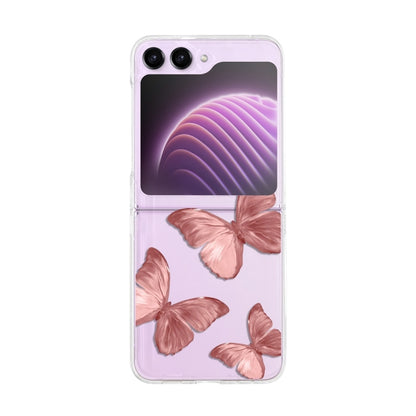 Painted Pattern PC Transparent Folding Phone Case, Series 1