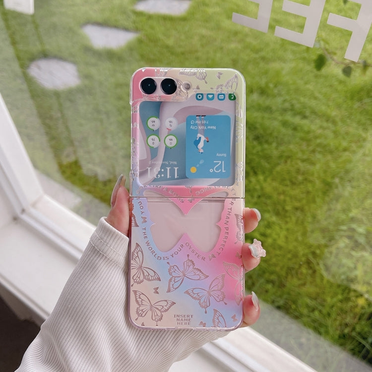 Painted Pattern PC Transparent Folding Phone Case, Series 1