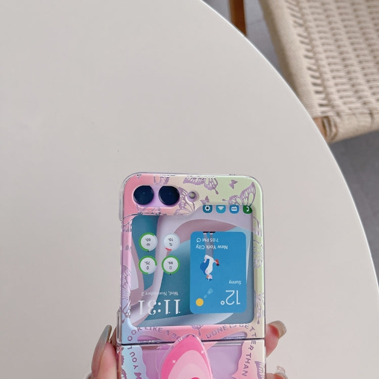 Painted Pattern PC Transparent Folding Phone Case, Series 1