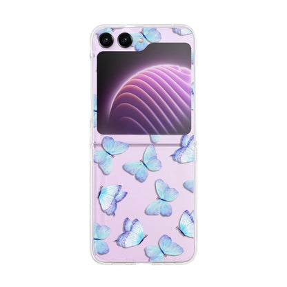 Painted Pattern PC Transparent Folding Phone Case, Series 1