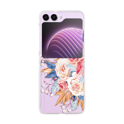 Painted Pattern PC Transparent Folding Phone Case, Series 1