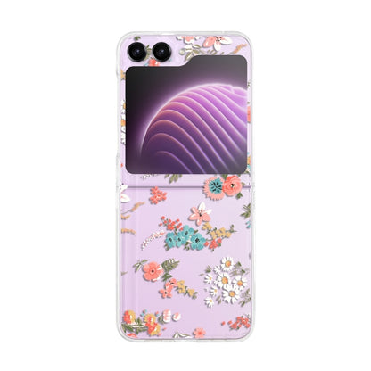 Painted Pattern PC Transparent Folding Phone Case, Series 1