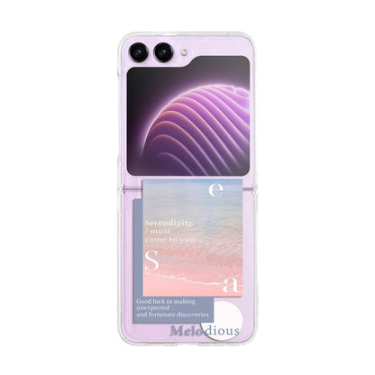 Painted Pattern PC Transparent Folding Phone Case, Series 1