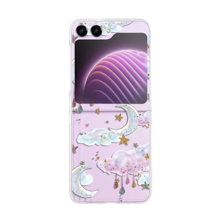 Painted Pattern PC Transparent Folding Phone Case, Series 1