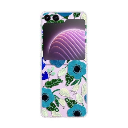 Painted Pattern PC Transparent Folding Phone Case, Series 1