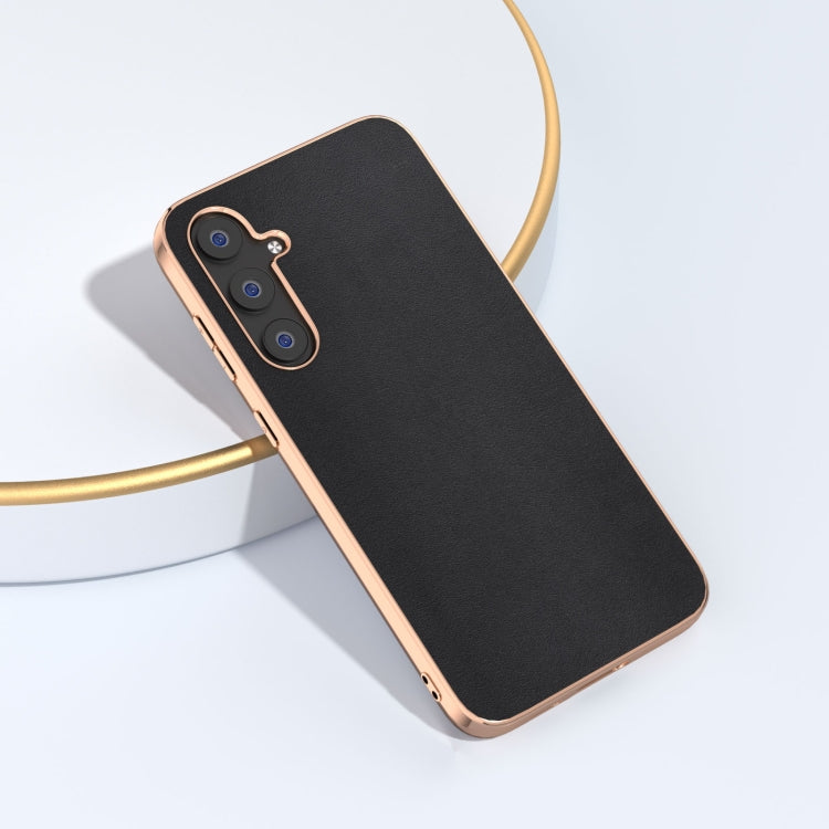 Genuine Leather Xiaoya Series Nano Plating Phone Case