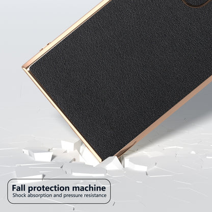 Genuine Leather Xiaoya Series Nano Plating Phone Case, For Samsung Galaxy S24 Ultra 5G, For Samsung Galaxy S24 5G, For Samsung Galaxy S23 FE 5G