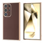 Genuine Leather Xiaoya Series Nano Plating Phone Case, For Samsung Galaxy S24 Ultra 5G, For Samsung Galaxy S24 5G, For Samsung Galaxy S23 FE 5G