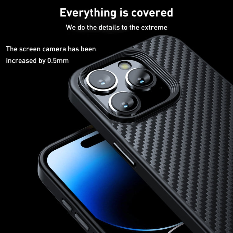 wlons Magsafe Carbon Fiber Kevlar TPU Phone Case, For iPhone 15 Pro, For iPhone 15 Plus, For iPhone 15