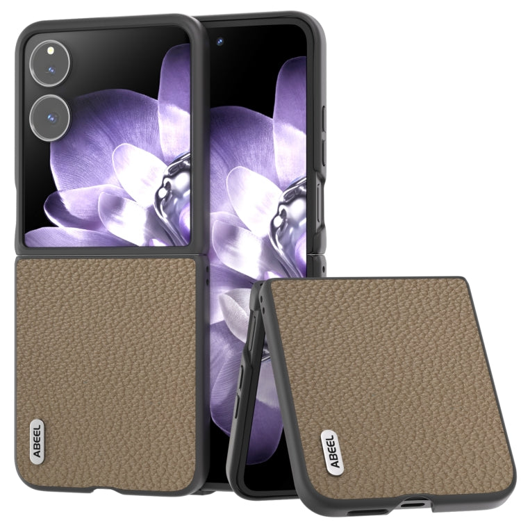 ABEEL Genuine Leather Litchi Texture Phone Case