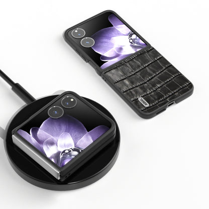 ABEEL Crocodile Texture Genuine Leather Phone Case