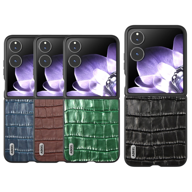 ABEEL Crocodile Texture Genuine Leather Phone Case