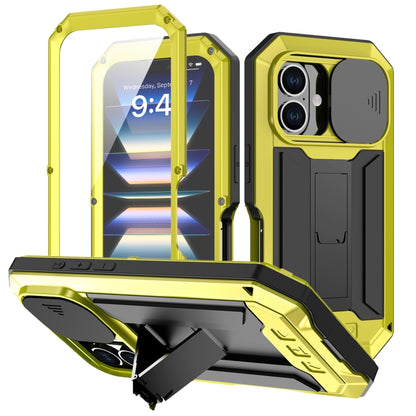 R-JUST Sliding Camera IP54 Life Waterproof Holder Phone Case, For iPhone Air, For iPhone 16 Pro Max, For iPhone 16 Pro, For iPhone 16 Plus, For iPhone 16, For iPhone 15 Pro Max