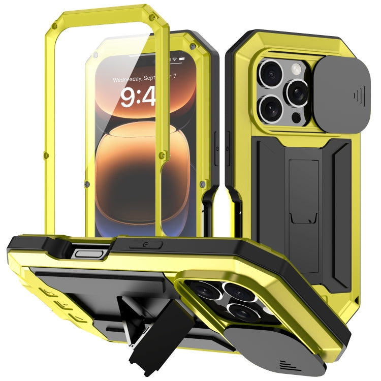 R-JUST Sliding Camera IP54 Life Waterproof Holder Phone Case, For iPhone Air, For iPhone 16 Pro Max, For iPhone 16 Pro, For iPhone 16 Plus, For iPhone 16, For iPhone 15 Pro Max