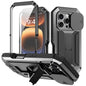 R-JUST Sliding Camera IP54 Life Waterproof Holder Phone Case, For iPhone Air, For iPhone 16 Pro Max, For iPhone 16 Pro, For iPhone 16 Plus, For iPhone 16, For iPhone 15 Pro Max