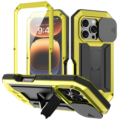 R-JUST Sliding Camera IP54 Life Waterproof Holder Phone Case, For iPhone Air, For iPhone 16 Pro Max, For iPhone 16 Pro, For iPhone 16 Plus, For iPhone 16, For iPhone 15 Pro Max