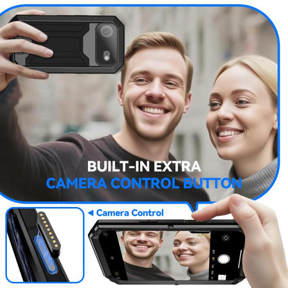 R-JUST Sliding Camera IP54 Life Waterproof Holder Phone Case, For iPhone Air, For iPhone 16 Pro Max, For iPhone 16 Pro, For iPhone 16 Plus, For iPhone 16, For iPhone 15 Pro Max