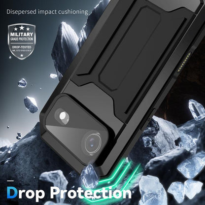 R-JUST Sliding Camera IP54 Life Waterproof Holder Phone Case, For iPhone Air, For iPhone 16 Pro Max, For iPhone 16 Pro, For iPhone 16 Plus, For iPhone 16, For iPhone 15 Pro Max