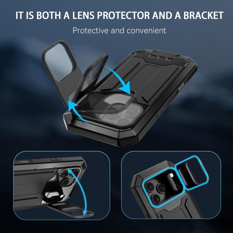 R-JUST Sliding Camera IP54 Life Waterproof Holder Phone Case, For iPhone 18 Pro, For iPhone 18 Pro Max, For iPhone 17e / 16e, For iPhone 17 Pro Max, For iPhone 17 Pro, For iPhone 17