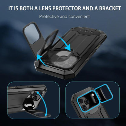 R-JUST Sliding Camera IP54 Life Waterproof Holder Phone Case, For iPhone 18 Pro, For iPhone 18 Pro Max, For iPhone 17e / 16e, For iPhone 17 Pro Max, For iPhone 17 Pro, For iPhone 17