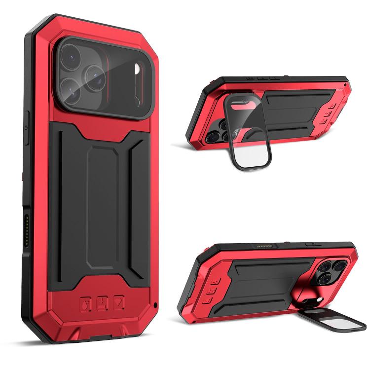 R-JUST Sliding Camera IP54 Life Waterproof Holder Phone Case, For iPhone 18 Pro, For iPhone 18 Pro Max, For iPhone 17e / 16e, For iPhone 17 Pro Max, For iPhone 17 Pro, For iPhone 17